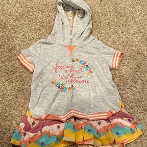 Hooded Tunic Sweatshirt